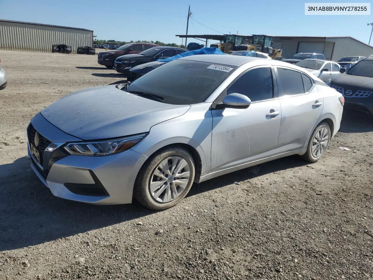 2022 Nissan Sentra S VIN: 3N1AB8BV9NY278255 Lot: 73013394