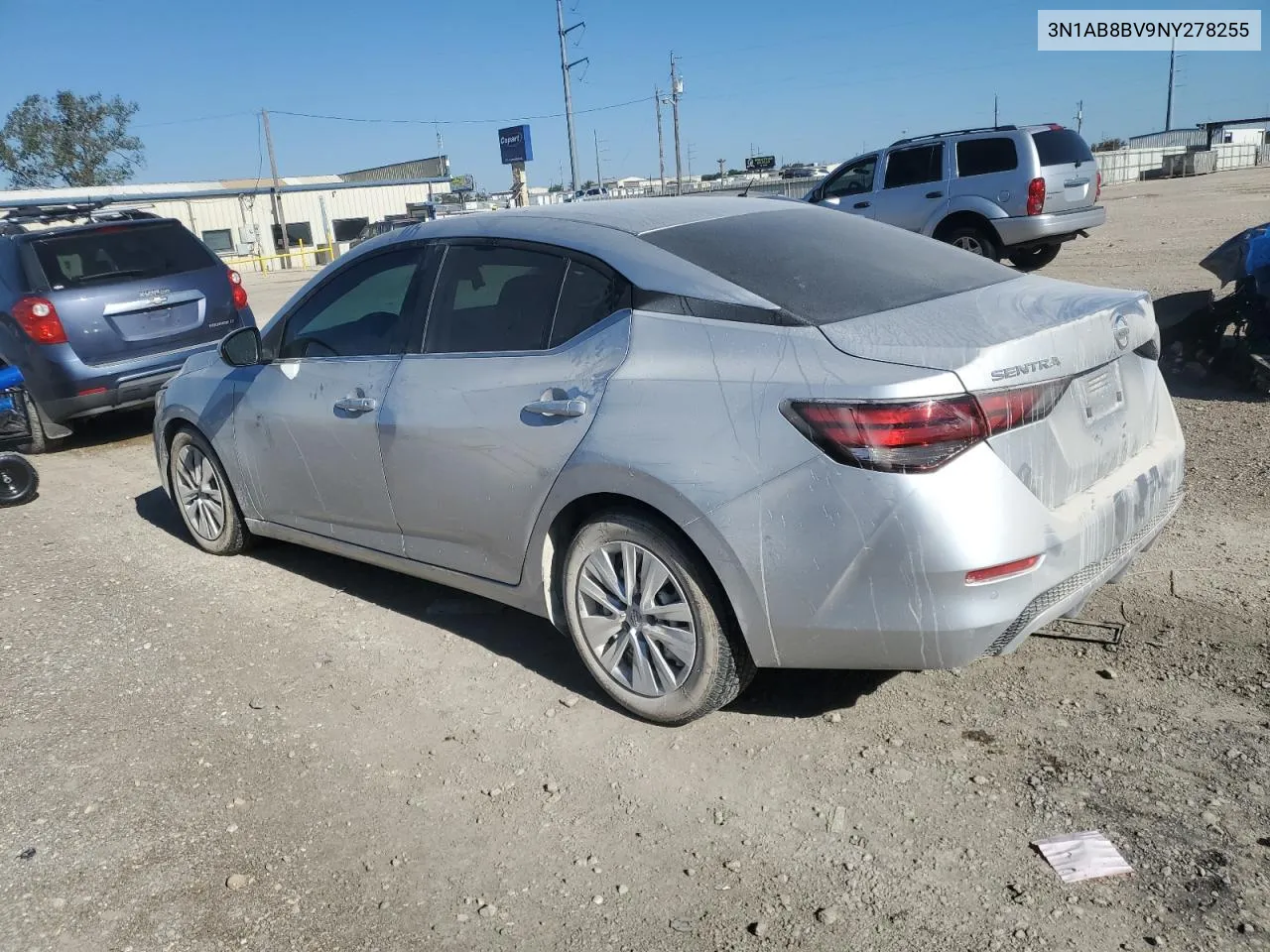 2022 Nissan Sentra S VIN: 3N1AB8BV9NY278255 Lot: 73013394