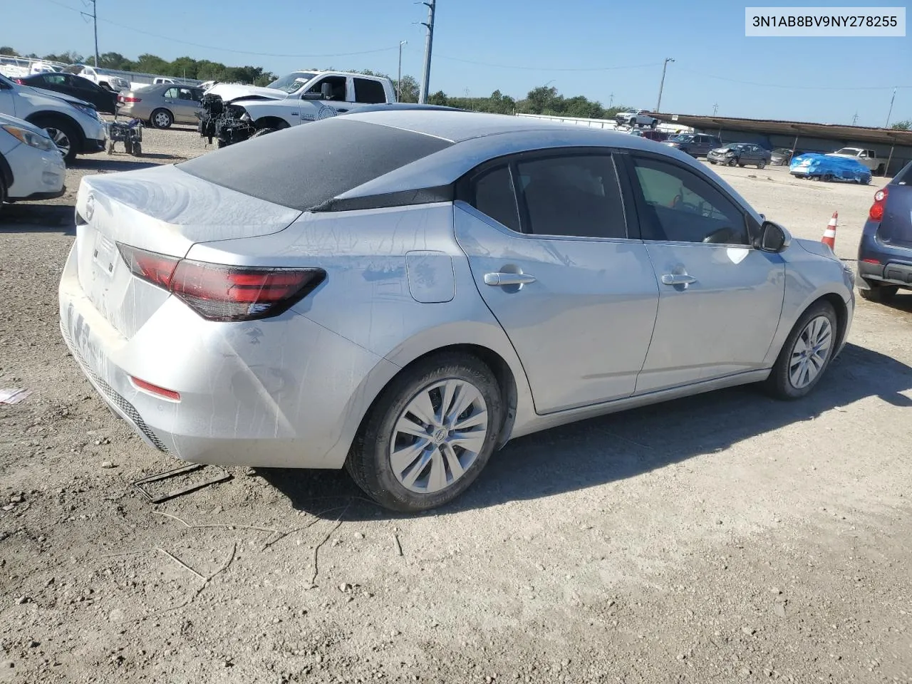 2022 Nissan Sentra S VIN: 3N1AB8BV9NY278255 Lot: 73013394