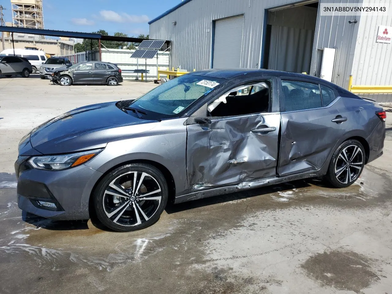 2022 Nissan Sentra Sr VIN: 3N1AB8DV5NY294143 Lot: 73153174