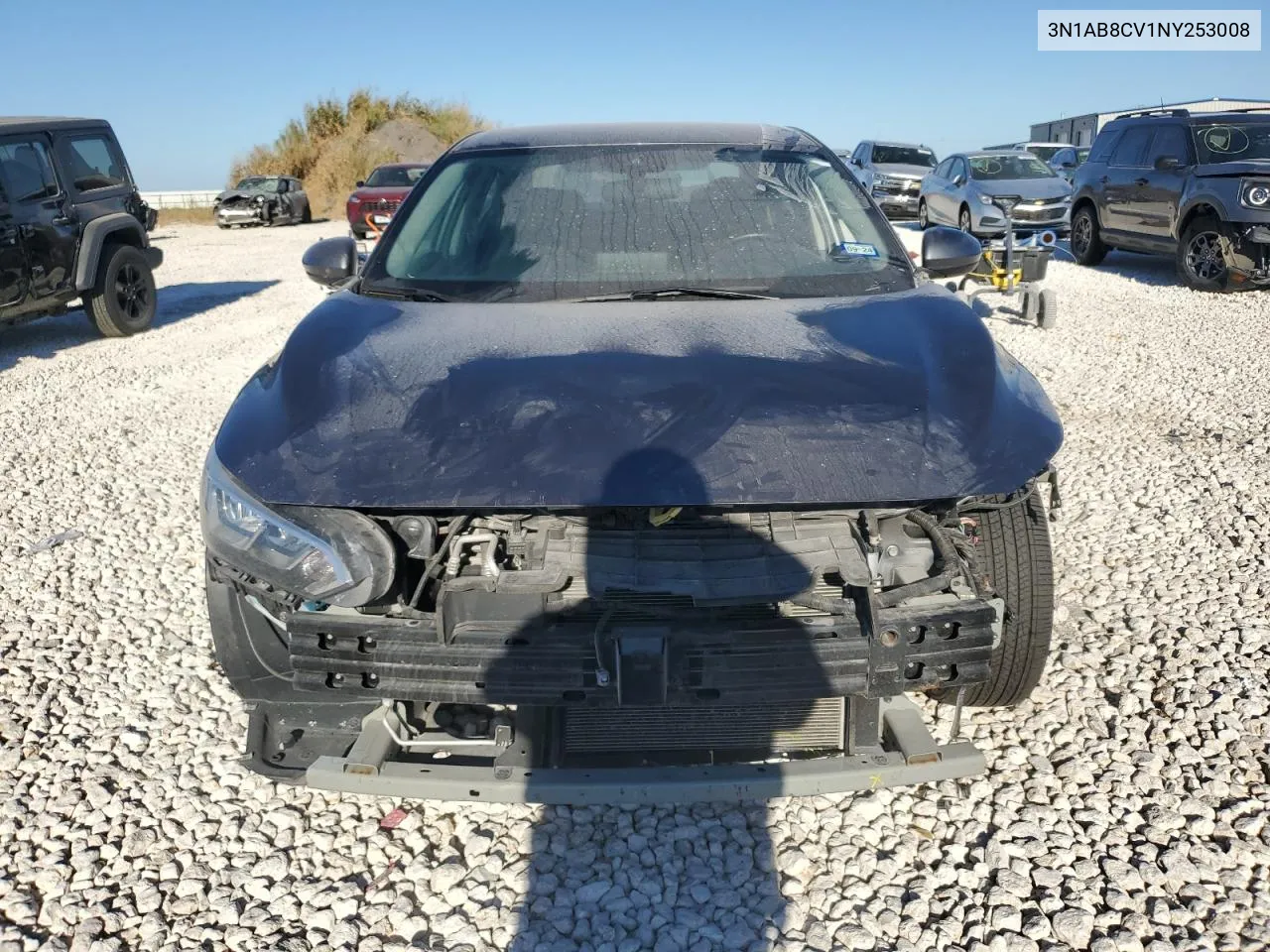 2022 Nissan Sentra Sv VIN: 3N1AB8CV1NY253008 Lot: 73160974