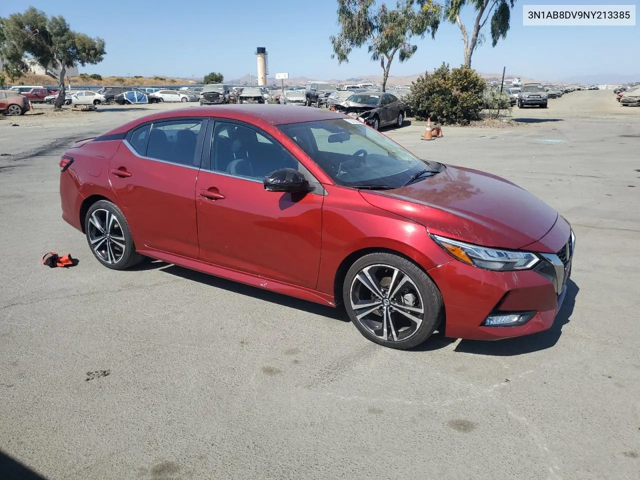 2022 Nissan Sentra Sr VIN: 3N1AB8DV9NY213385 Lot: 73213624