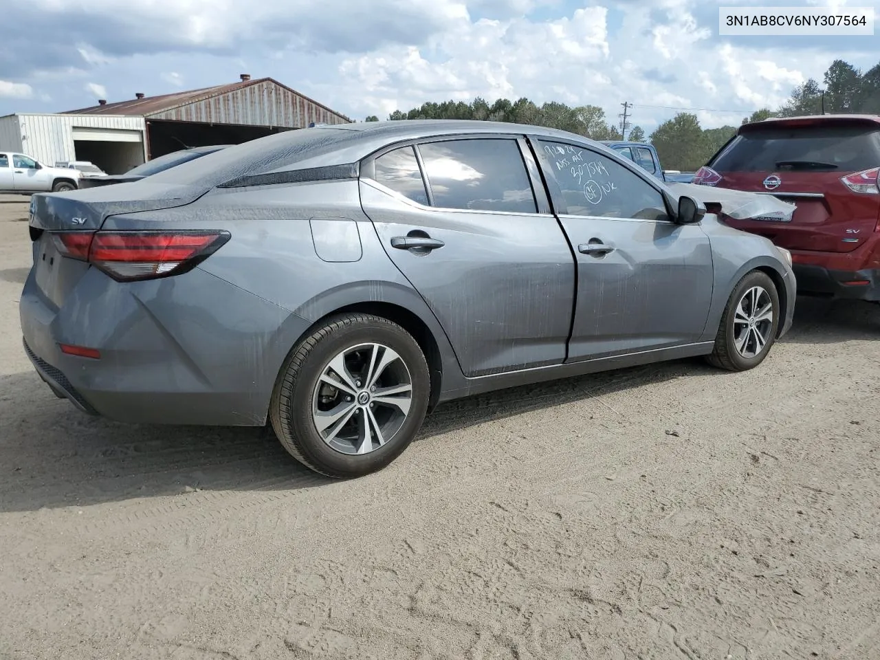 2022 Nissan Sentra Sv VIN: 3N1AB8CV6NY307564 Lot: 73238124