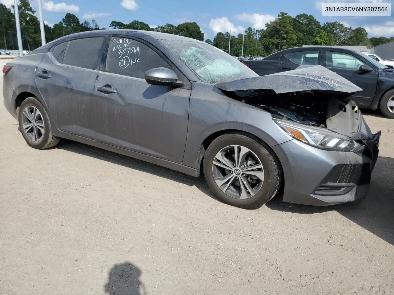 2022 Nissan Sentra Sv VIN: 3N1AB8CV6NY307564 Lot: 73238124