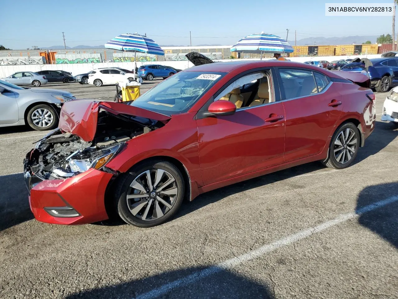 2022 Nissan Sentra Sv VIN: 3N1AB8CV6NY282813 Lot: 73432514