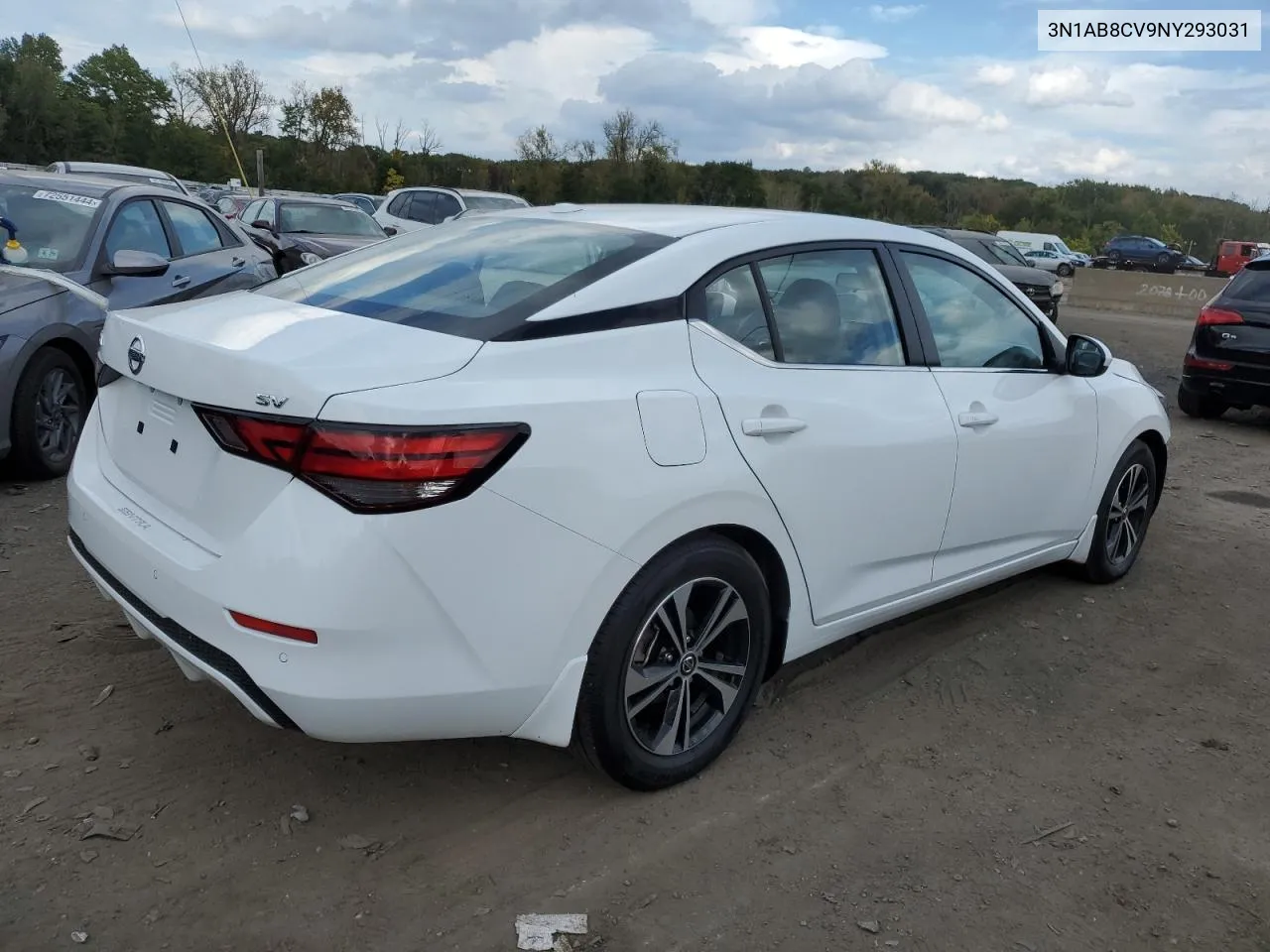 2022 Nissan Sentra Sv VIN: 3N1AB8CV9NY293031 Lot: 73456344