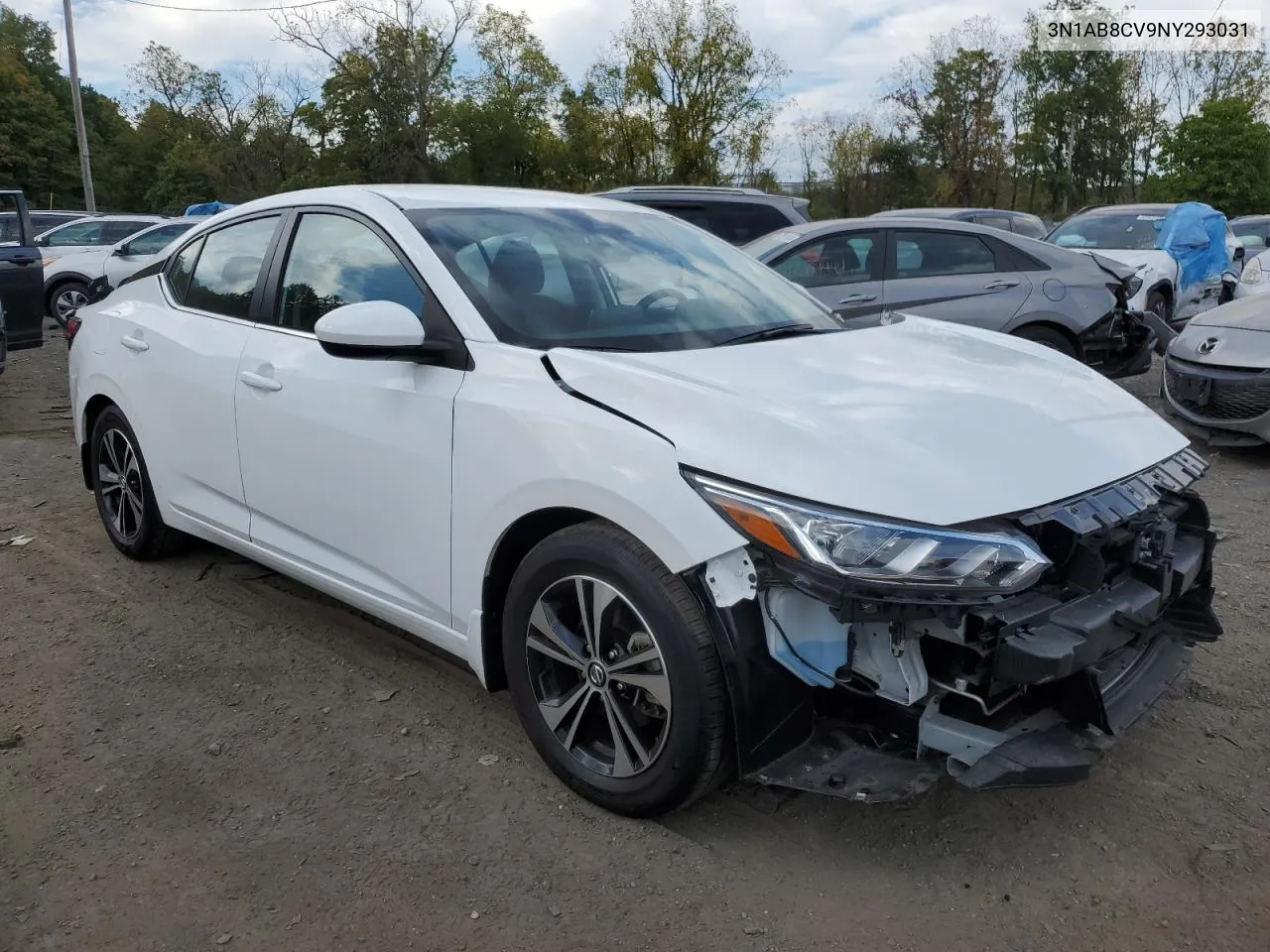 2022 Nissan Sentra Sv VIN: 3N1AB8CV9NY293031 Lot: 73456344