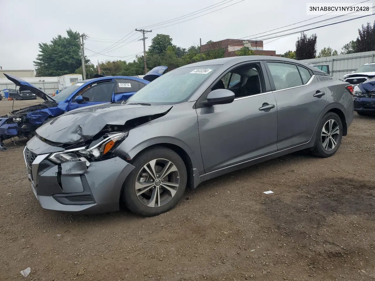 2022 Nissan Sentra Sv VIN: 3N1AB8CV1NY312428 Lot: 73533284