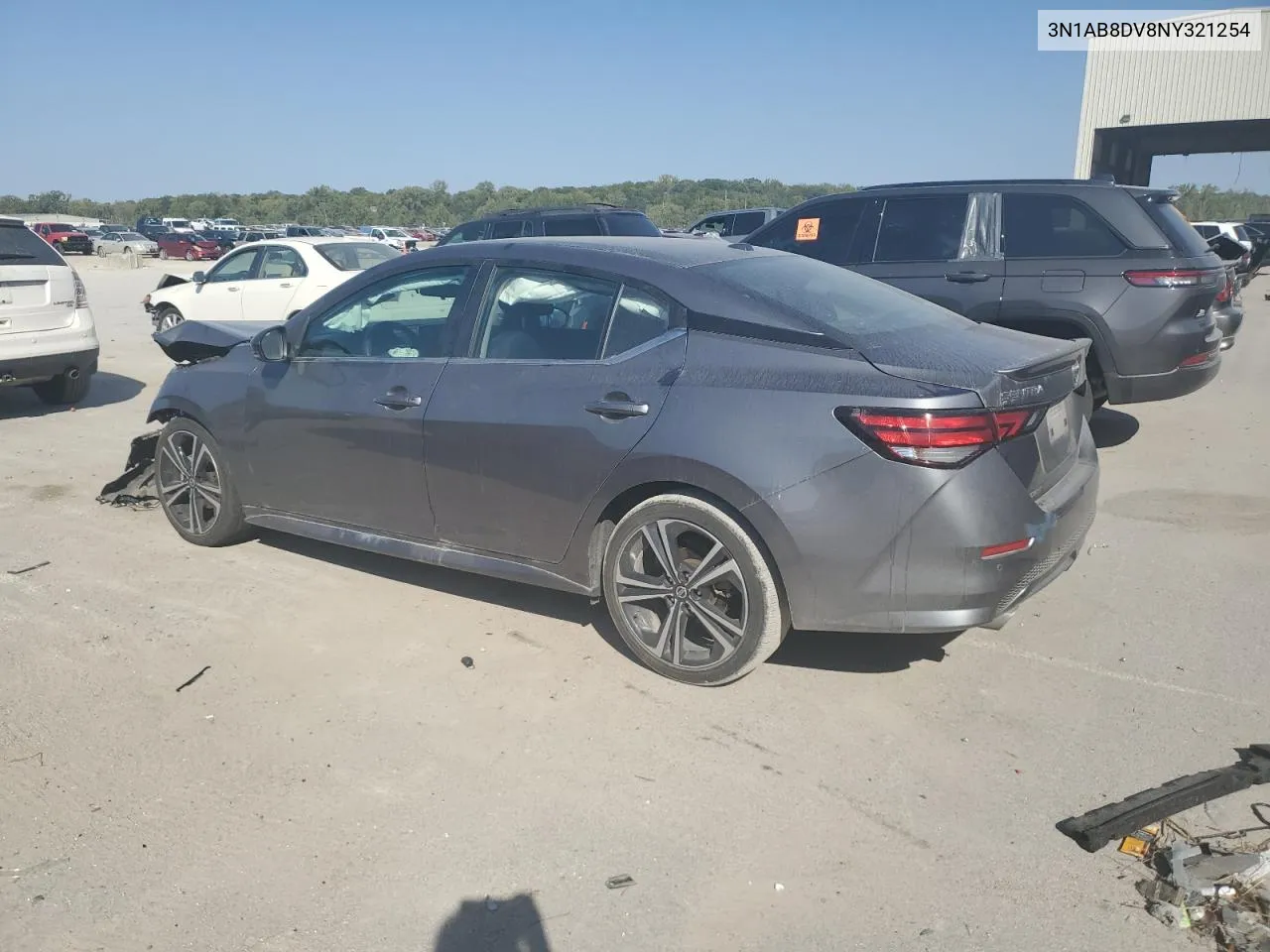 2022 Nissan Sentra Sr VIN: 3N1AB8DV8NY321254 Lot: 73691234