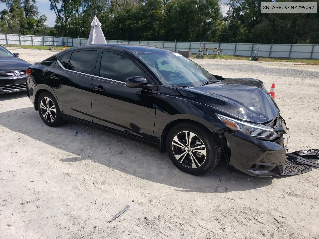 2022 Nissan Sentra Sv VIN: 3N1AB8CV4NY299092 Lot: 73770534