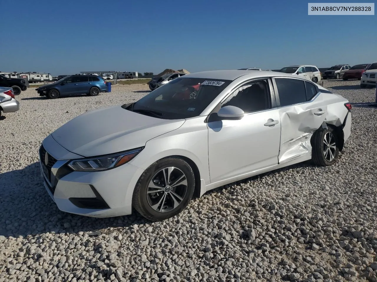 2022 Nissan Sentra Sv VIN: 3N1AB8CV7NY288328 Lot: 73826784