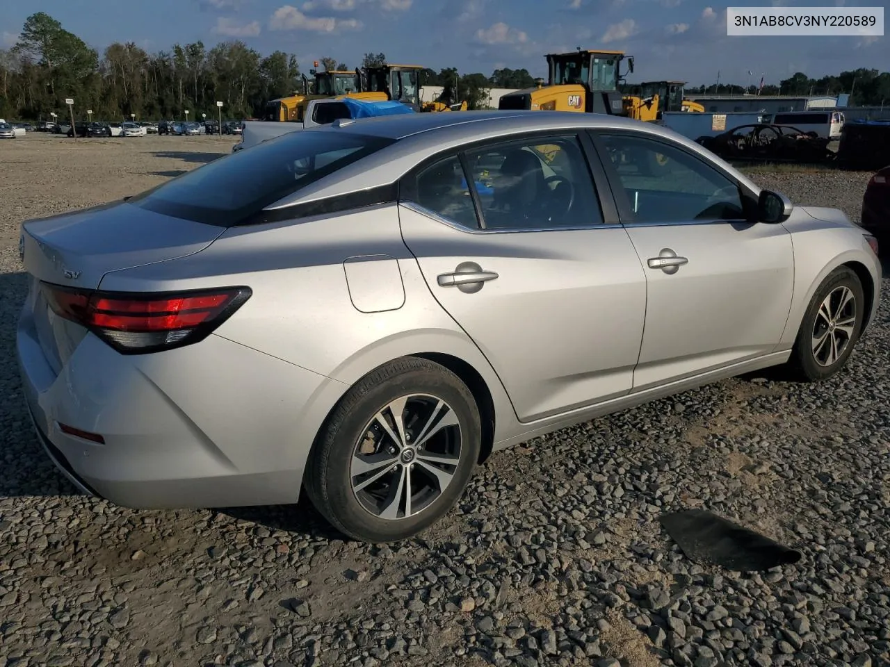 2022 Nissan Sentra Sv VIN: 3N1AB8CV3NY220589 Lot: 73923854