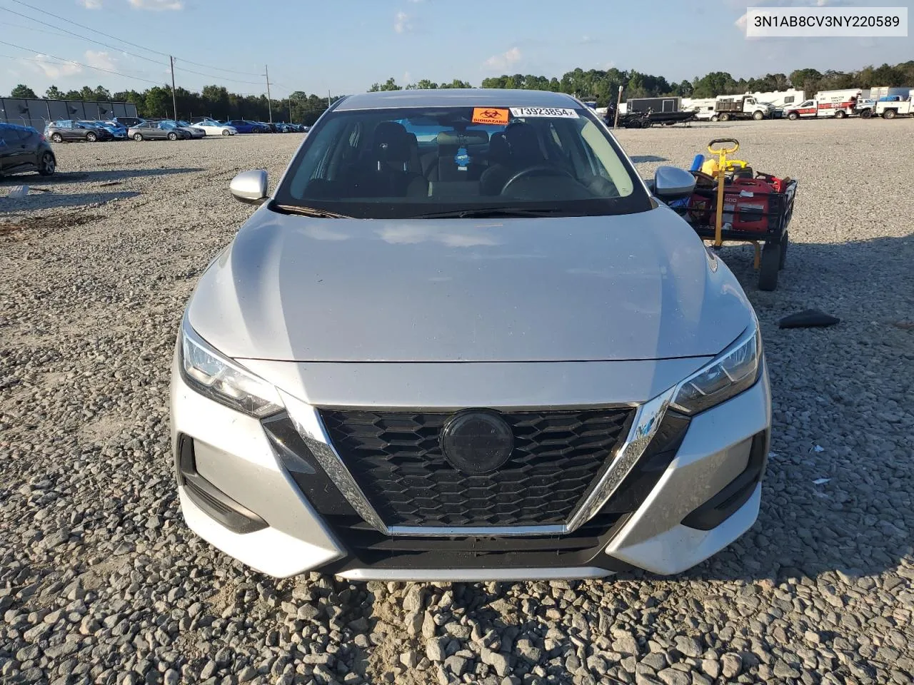 2022 Nissan Sentra Sv VIN: 3N1AB8CV3NY220589 Lot: 73923854