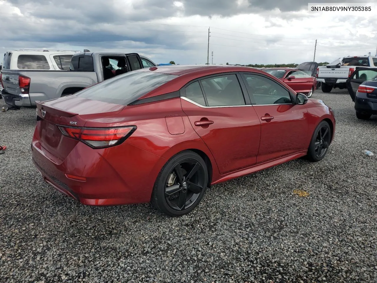 2022 Nissan Sentra Sr VIN: 3N1AB8DV9NY305385 Lot: 74126204