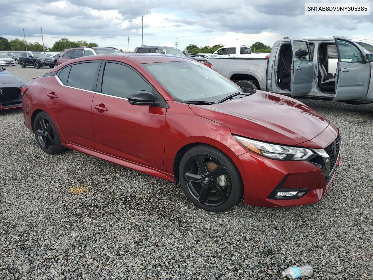 2022 Nissan Sentra Sr VIN: 3N1AB8DV9NY305385 Lot: 74126204