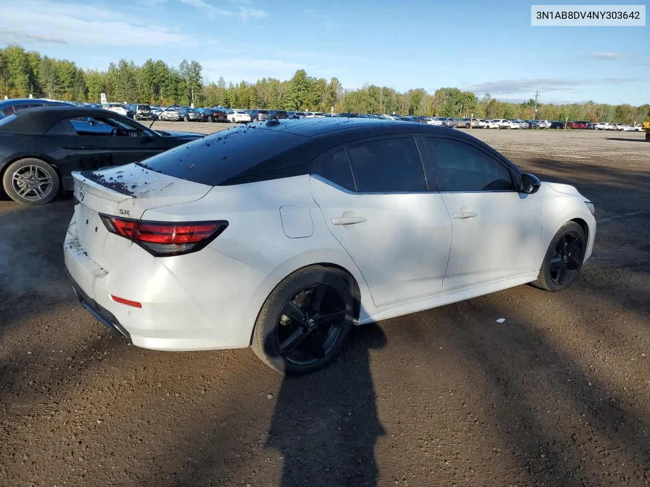 2022 Nissan Sentra Sr VIN: 3N1AB8DV4NY303642 Lot: 74210604