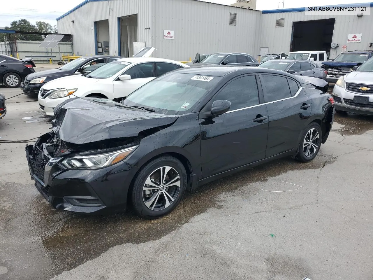 2022 Nissan Sentra Sv VIN: 3N1AB8CV8NY231121 Lot: 74361464