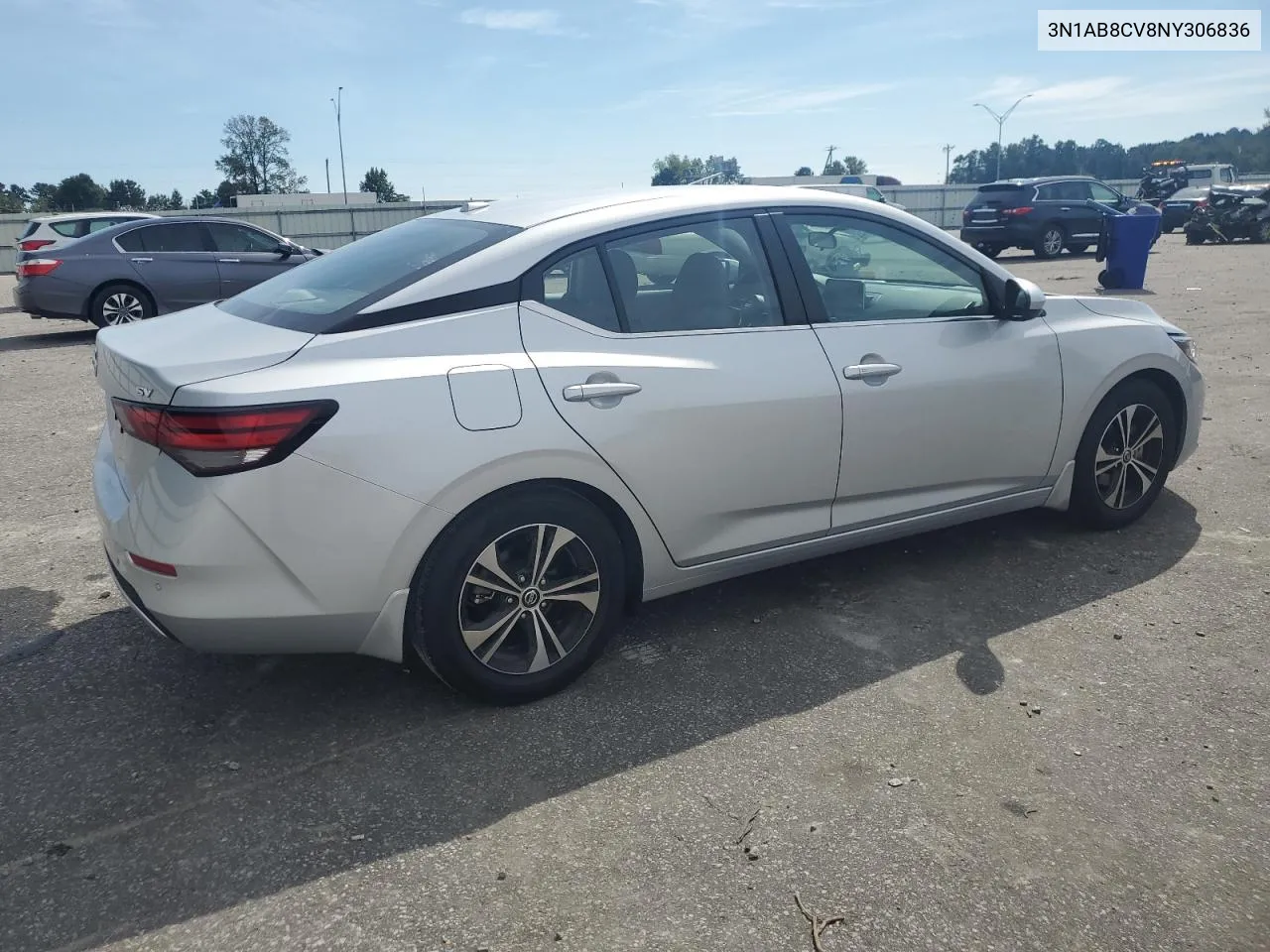 2022 Nissan Sentra Sv VIN: 3N1AB8CV8NY306836 Lot: 74395214