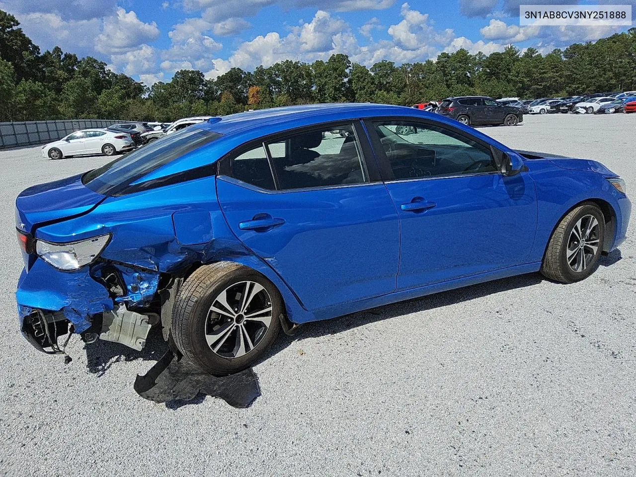 2022 Nissan Sentra Sv VIN: 3N1AB8CV3NY251888 Lot: 74457154