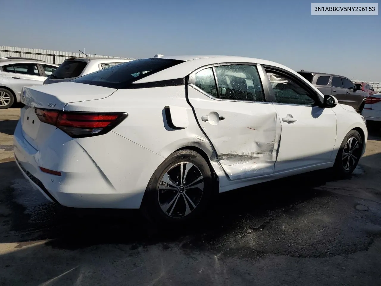 2022 Nissan Sentra Sv VIN: 3N1AB8CV5NY296153 Lot: 74550654