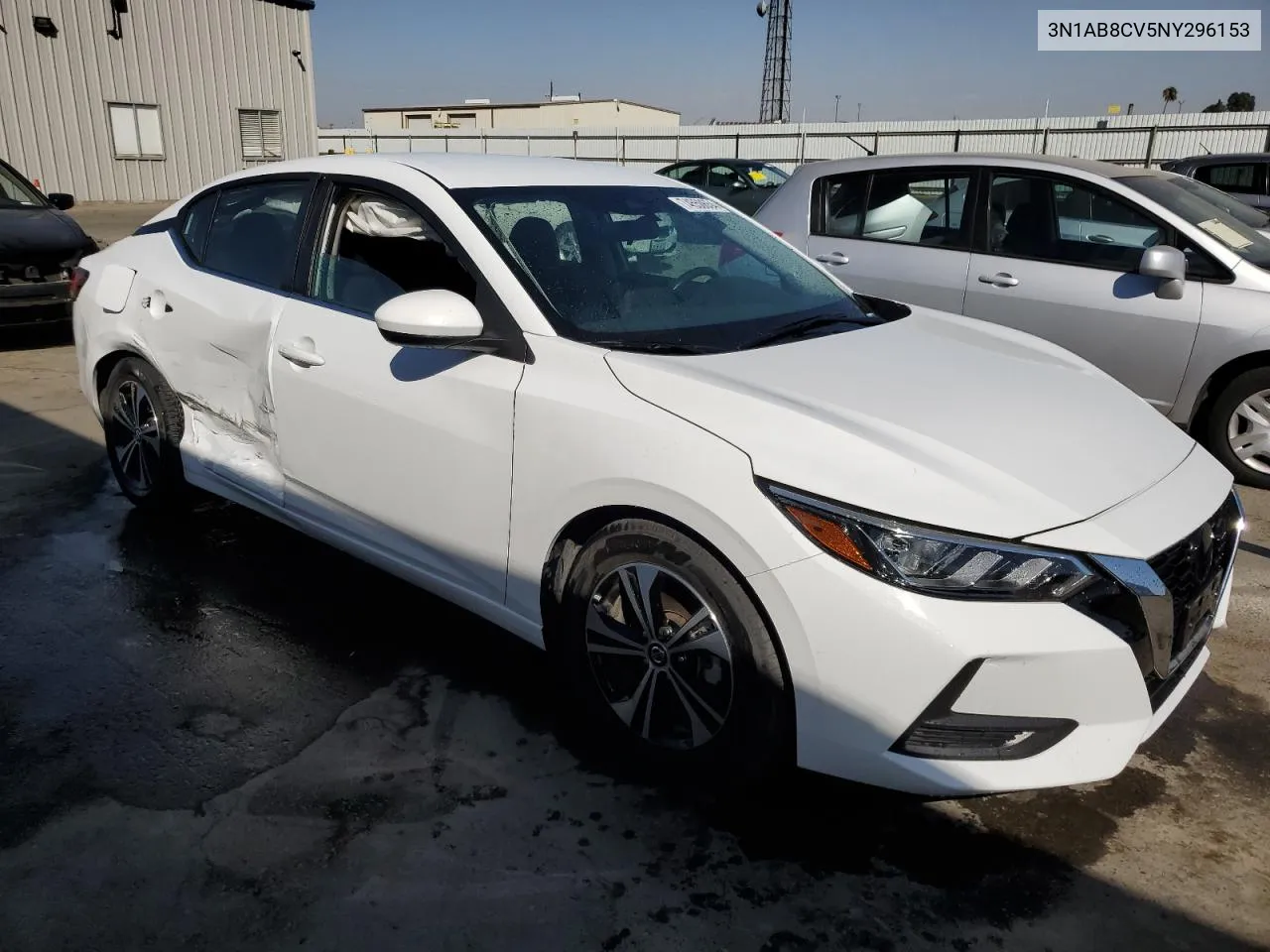 2022 Nissan Sentra Sv VIN: 3N1AB8CV5NY296153 Lot: 74550654