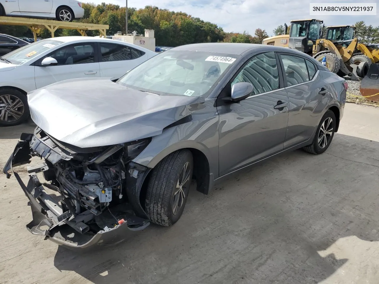 2022 Nissan Sentra Sv VIN: 3N1AB8CV5NY221937 Lot: 74574964