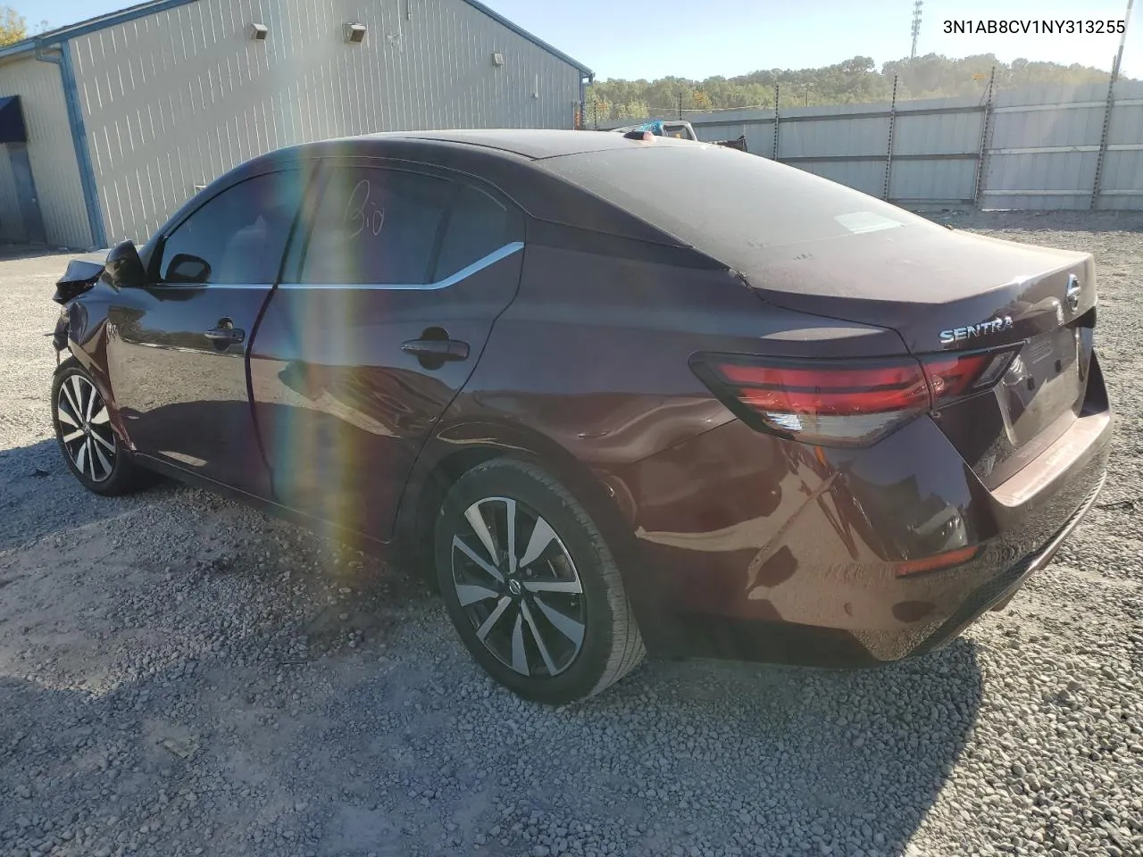 2022 Nissan Sentra Sv VIN: 3N1AB8CV1NY313255 Lot: 74709654