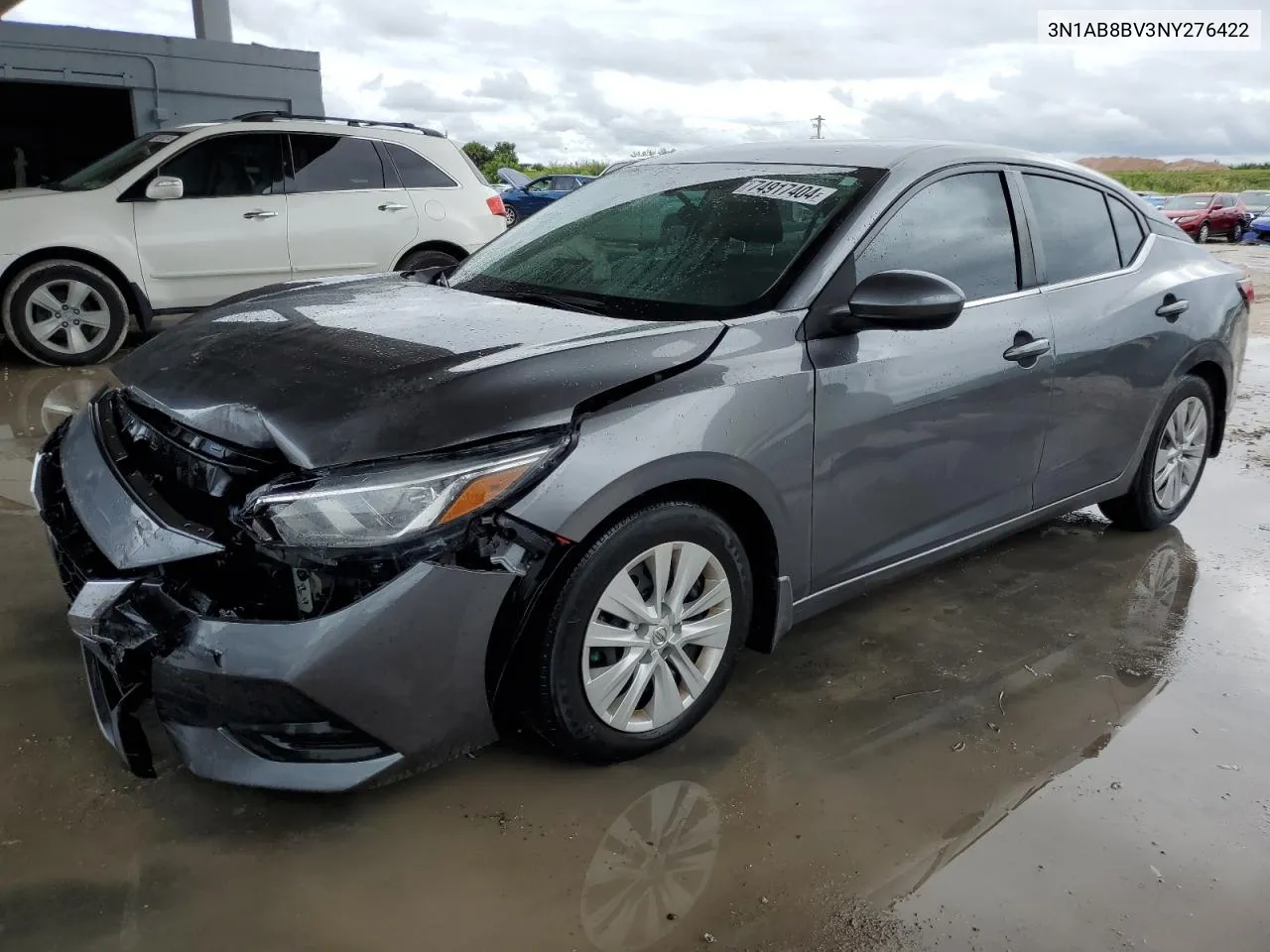 2022 Nissan Sentra S VIN: 3N1AB8BV3NY276422 Lot: 74917404