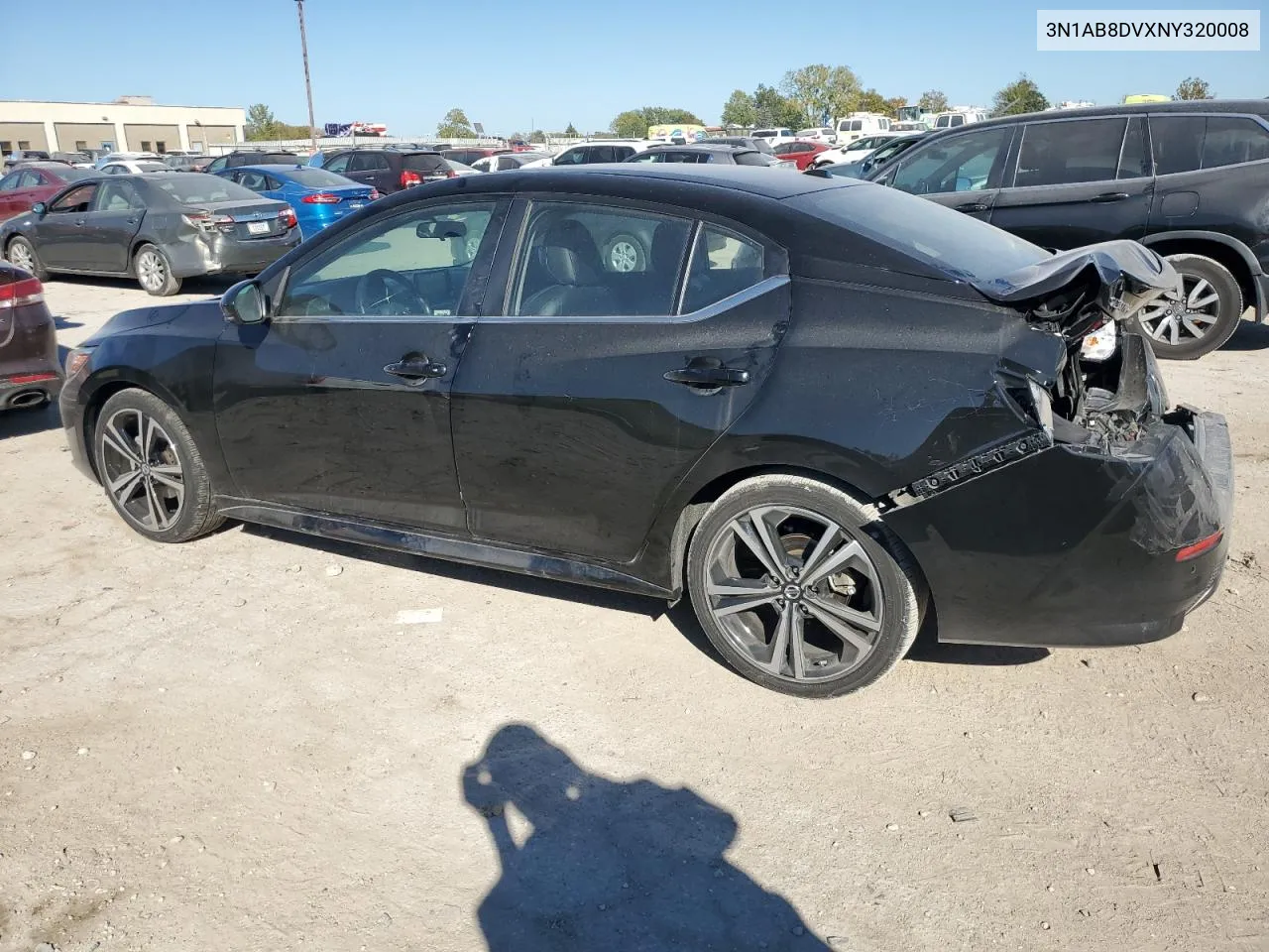 2022 Nissan Sentra Sr VIN: 3N1AB8DVXNY320008 Lot: 74975544