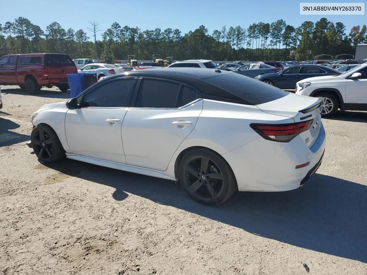 2022 Nissan Sentra Sr VIN: 3N1AB8DV4NY263370 Lot: 75210434