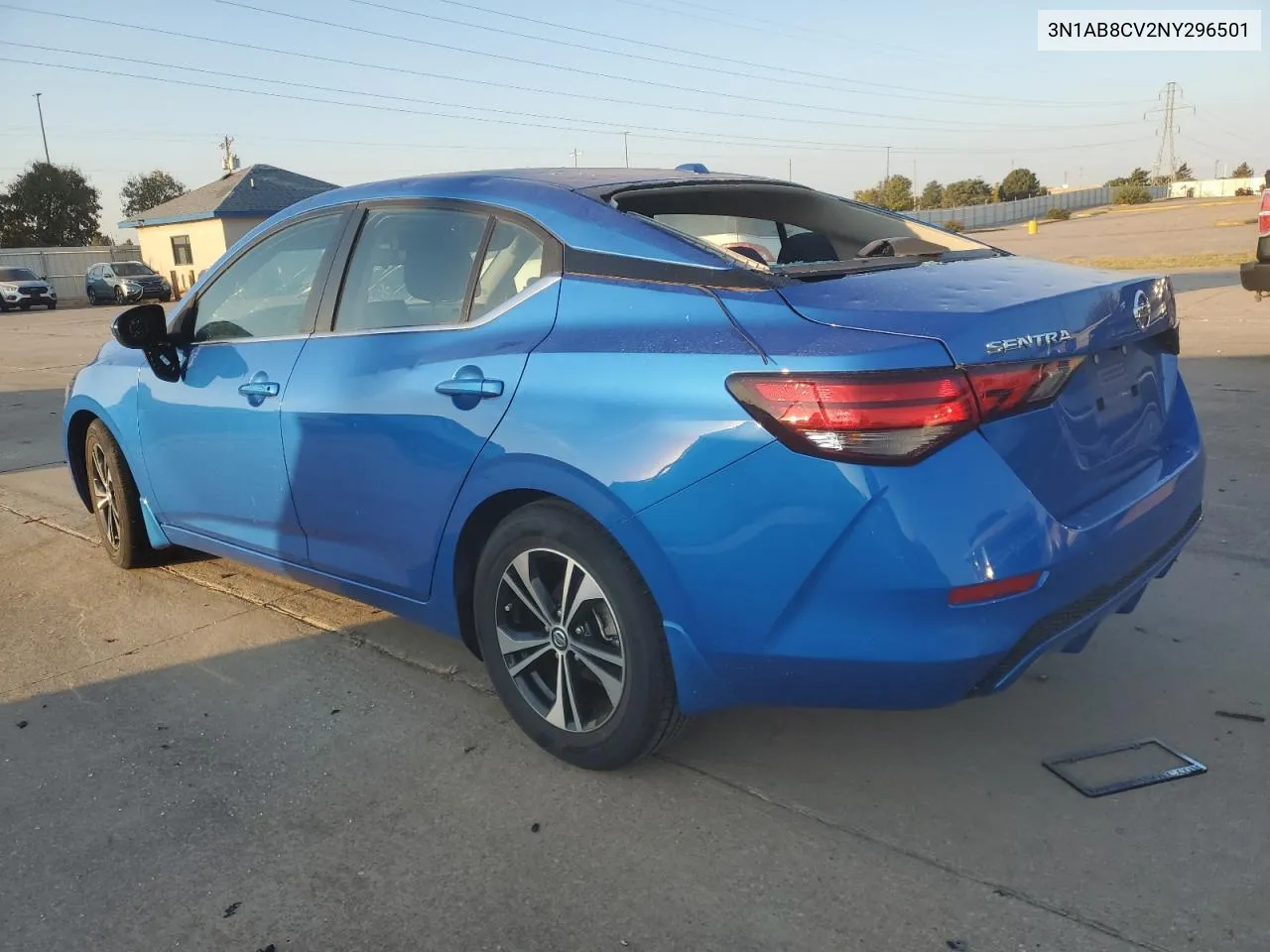 2022 Nissan Sentra Sv VIN: 3N1AB8CV2NY296501 Lot: 75337854