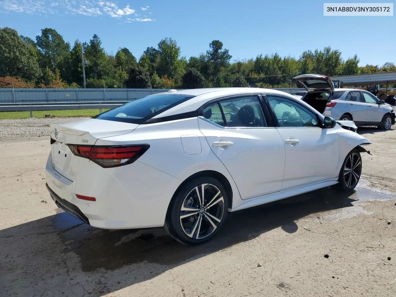 2022 Nissan Sentra Sr VIN: 3N1AB8DV3NY305172 Lot: 75642594