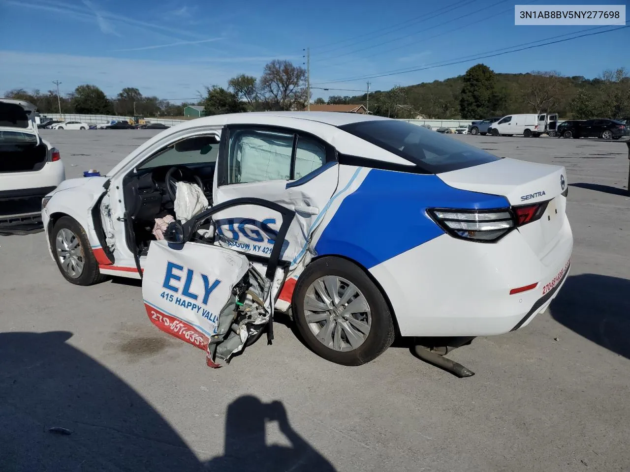 2022 Nissan Sentra S VIN: 3N1AB8BV5NY277698 Lot: 75647004