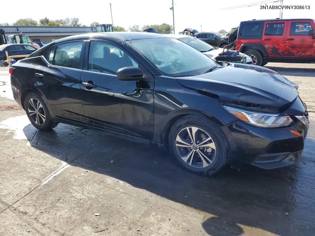 2022 Nissan Sentra Sv VIN: 3N1AB8CV9NY308613 Lot: 75708644