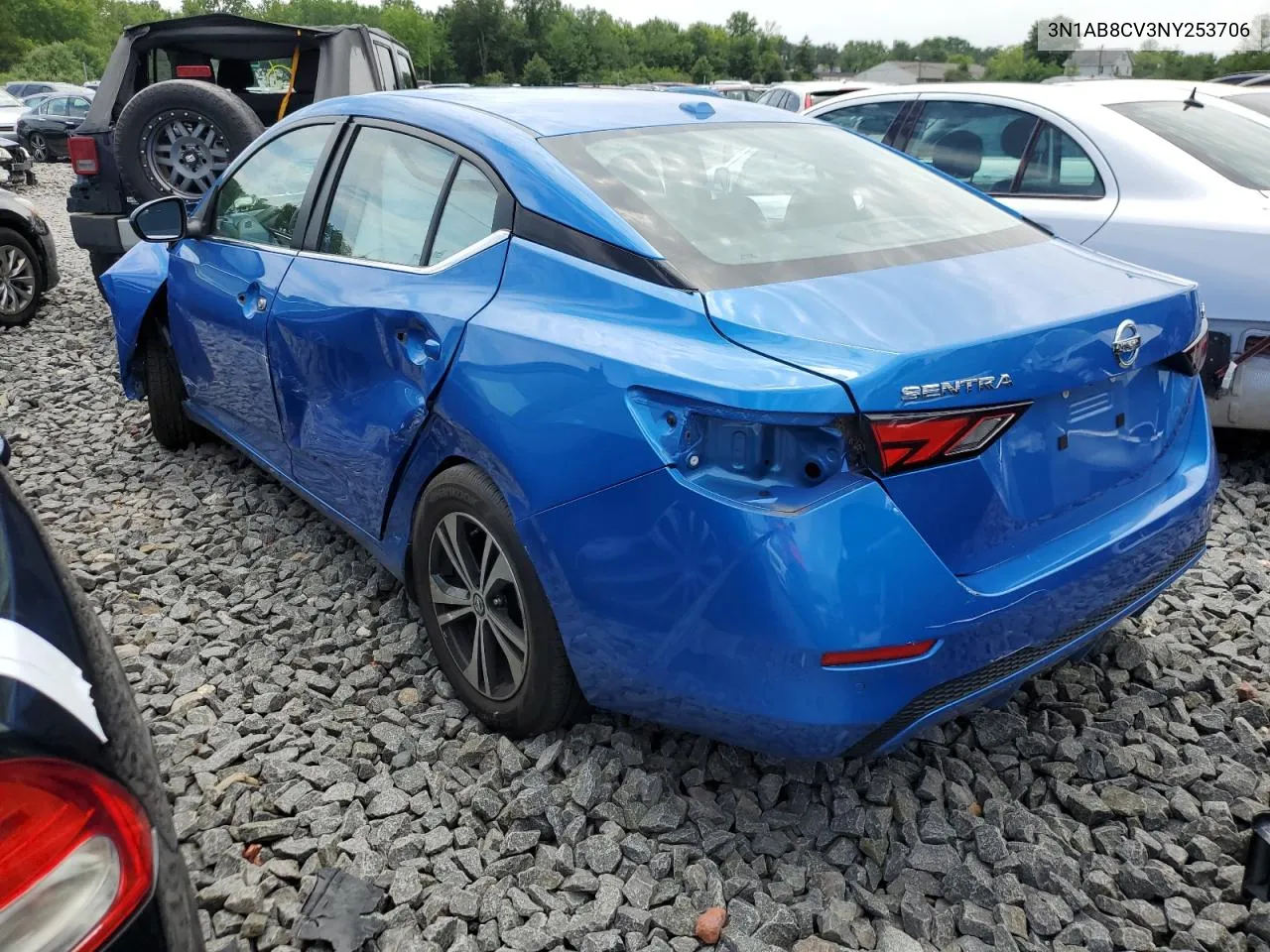 2022 Nissan Sentra Sv VIN: 3N1AB8CV3NY253706 Lot: 75736204