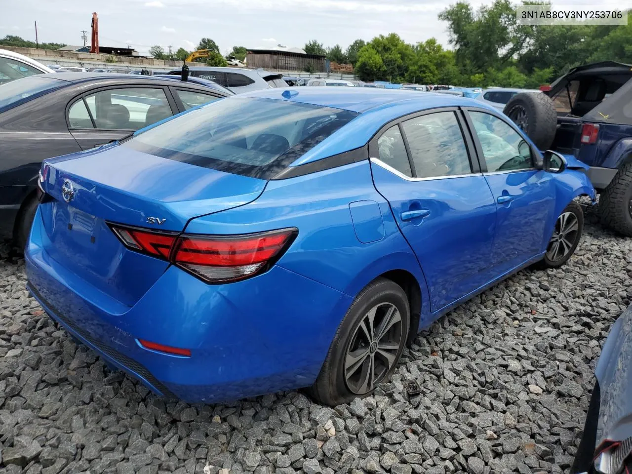 2022 Nissan Sentra Sv VIN: 3N1AB8CV3NY253706 Lot: 75736204