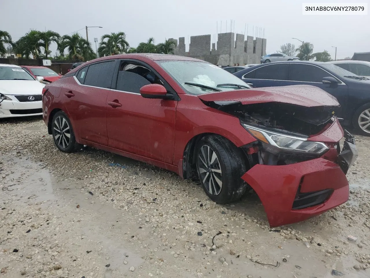 2022 Nissan Sentra Sv VIN: 3N1AB8CV6NY278079 Lot: 75854504