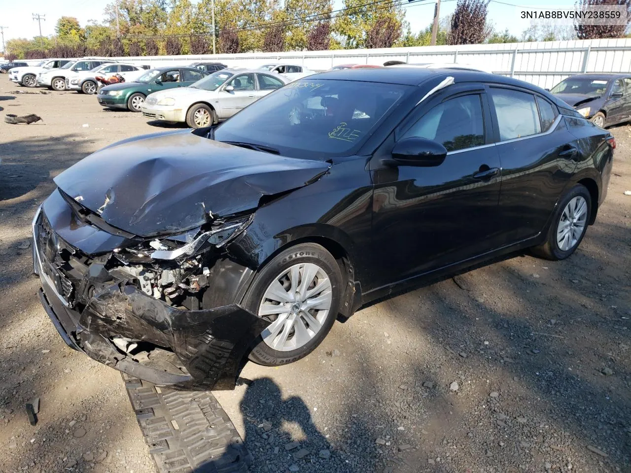 2022 Nissan Sentra S VIN: 3N1AB8BV5NY238559 Lot: 75863244