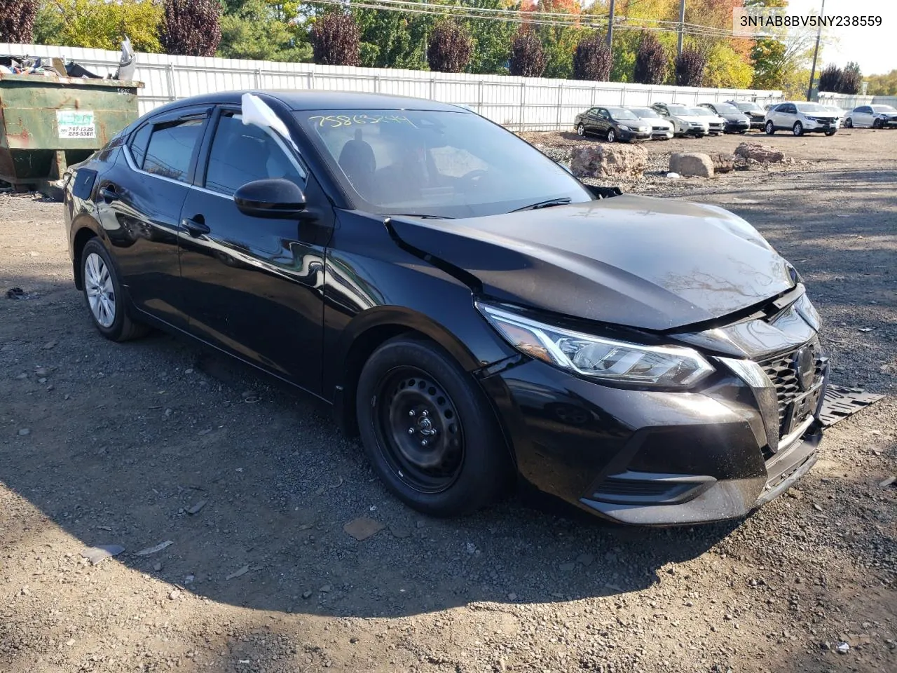 2022 Nissan Sentra S VIN: 3N1AB8BV5NY238559 Lot: 75863244