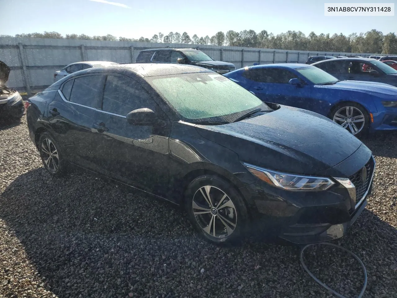 2022 Nissan Sentra Sv VIN: 3N1AB8CV7NY311428 Lot: 75920194