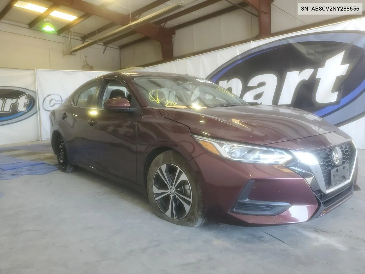 2022 Nissan Sentra Sv VIN: 3N1AB8CV2NY288656 Lot: 75950074