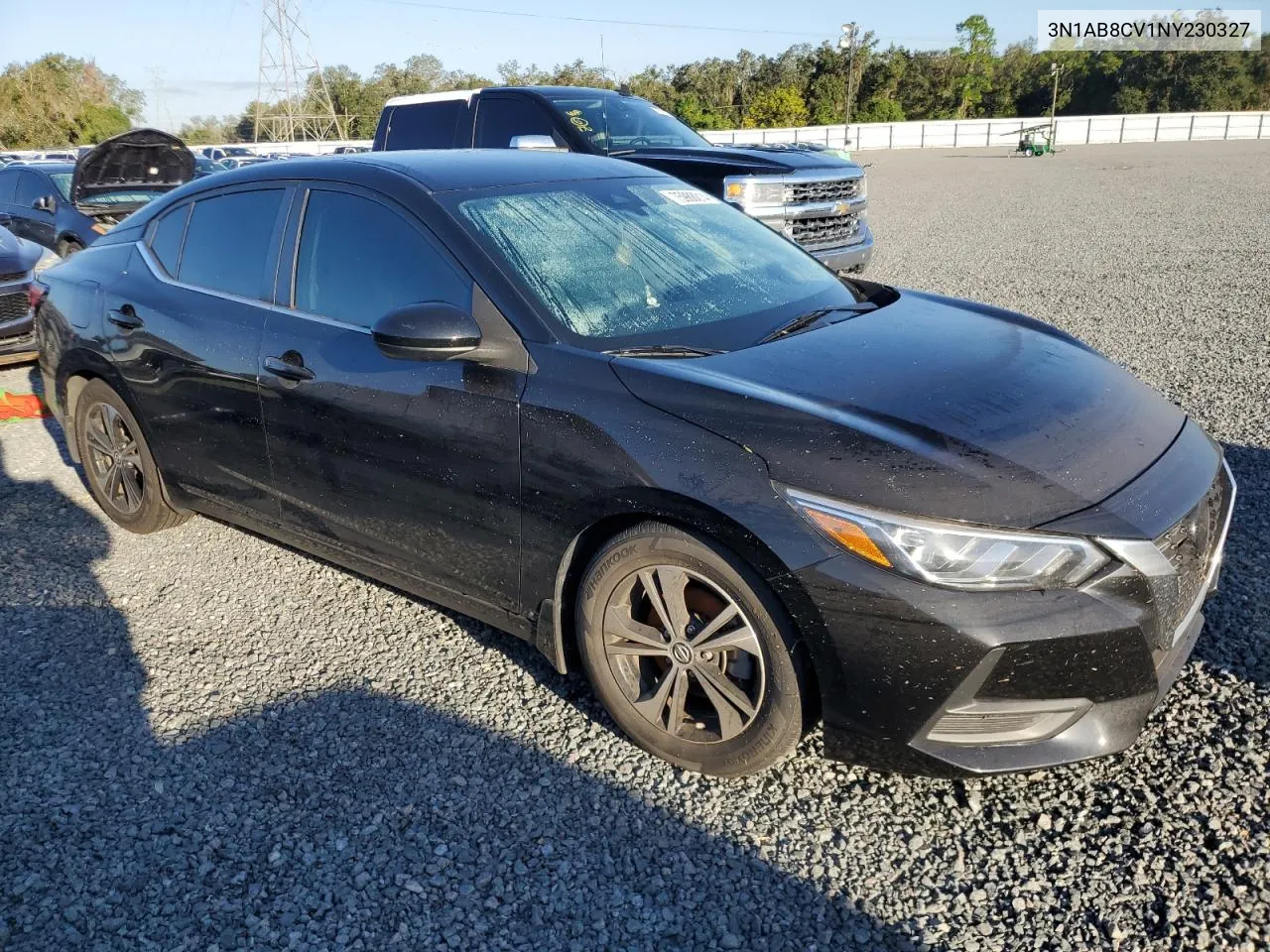 2022 Nissan Sentra Sv VIN: 3N1AB8CV1NY230327 Lot: 75988014