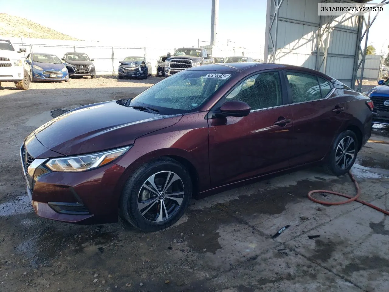 2022 Nissan Sentra Sv VIN: 3N1AB8CV7NY223530 Lot: 76109714