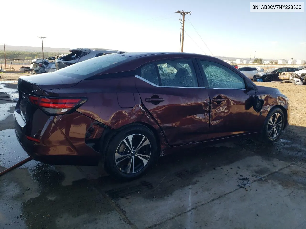 2022 Nissan Sentra Sv VIN: 3N1AB8CV7NY223530 Lot: 76109714