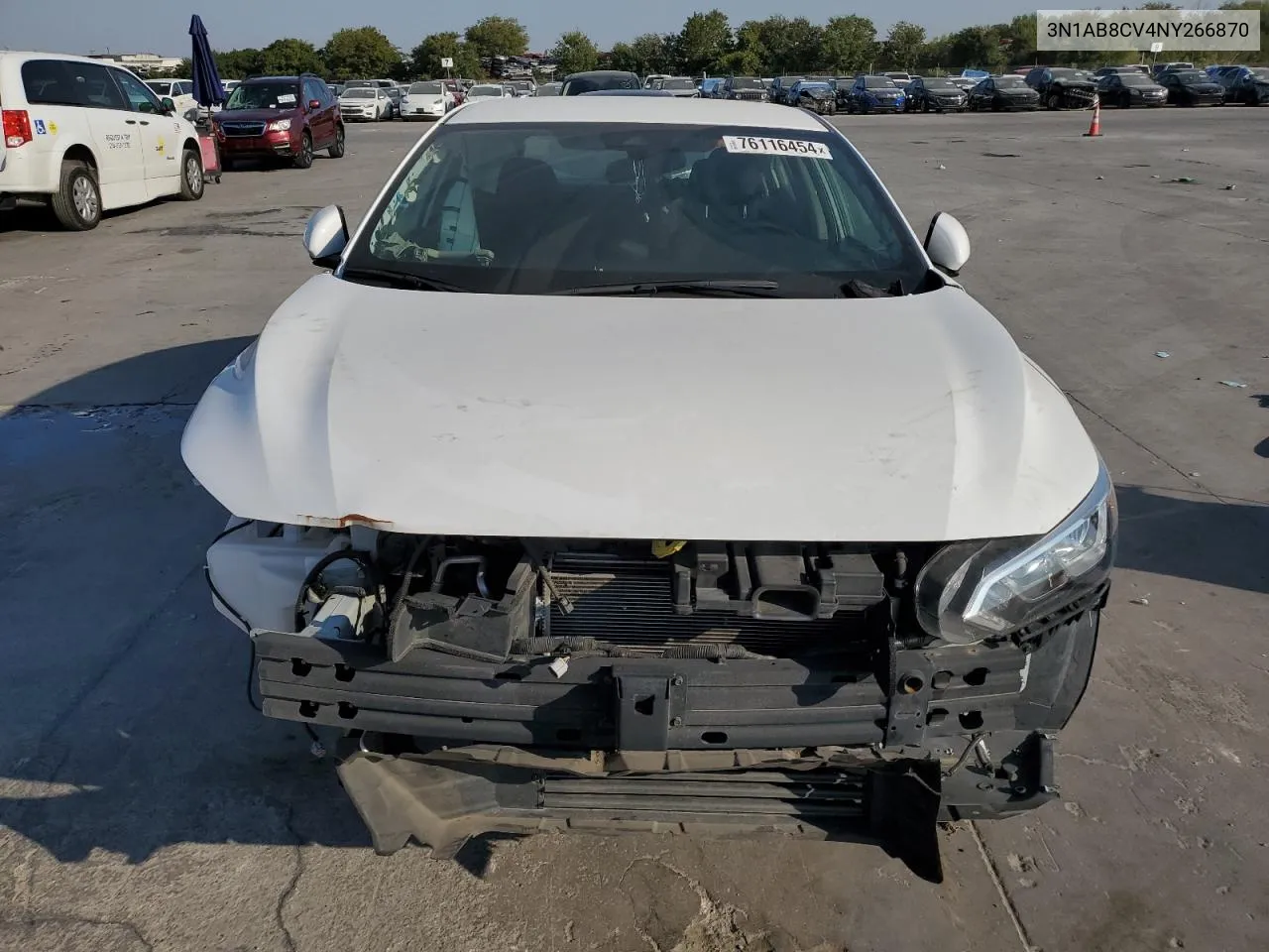 2022 Nissan Sentra Sv VIN: 3N1AB8CV4NY266870 Lot: 76116454