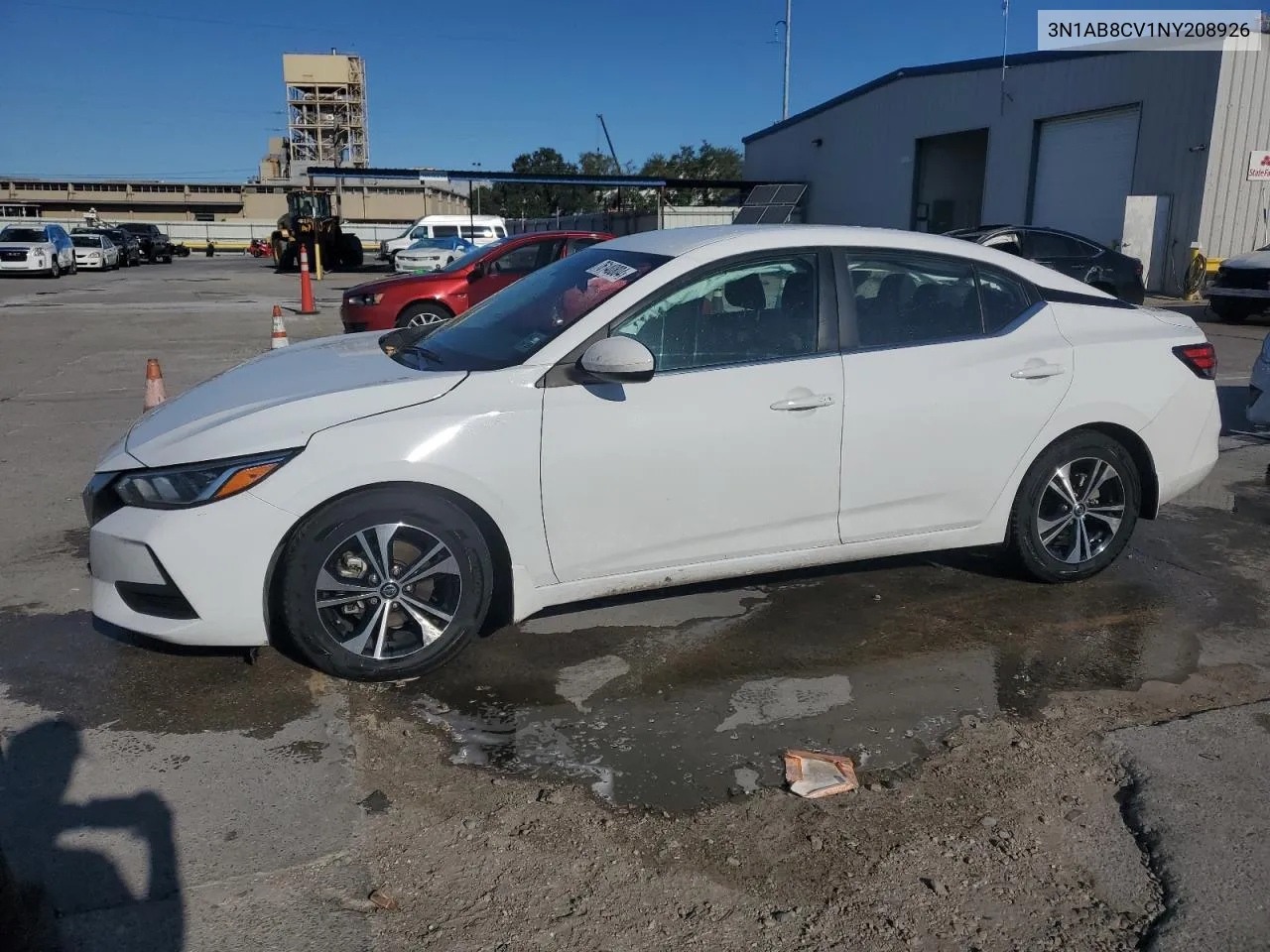 2022 Nissan Sentra Sv VIN: 3N1AB8CV1NY208926 Lot: 76140804