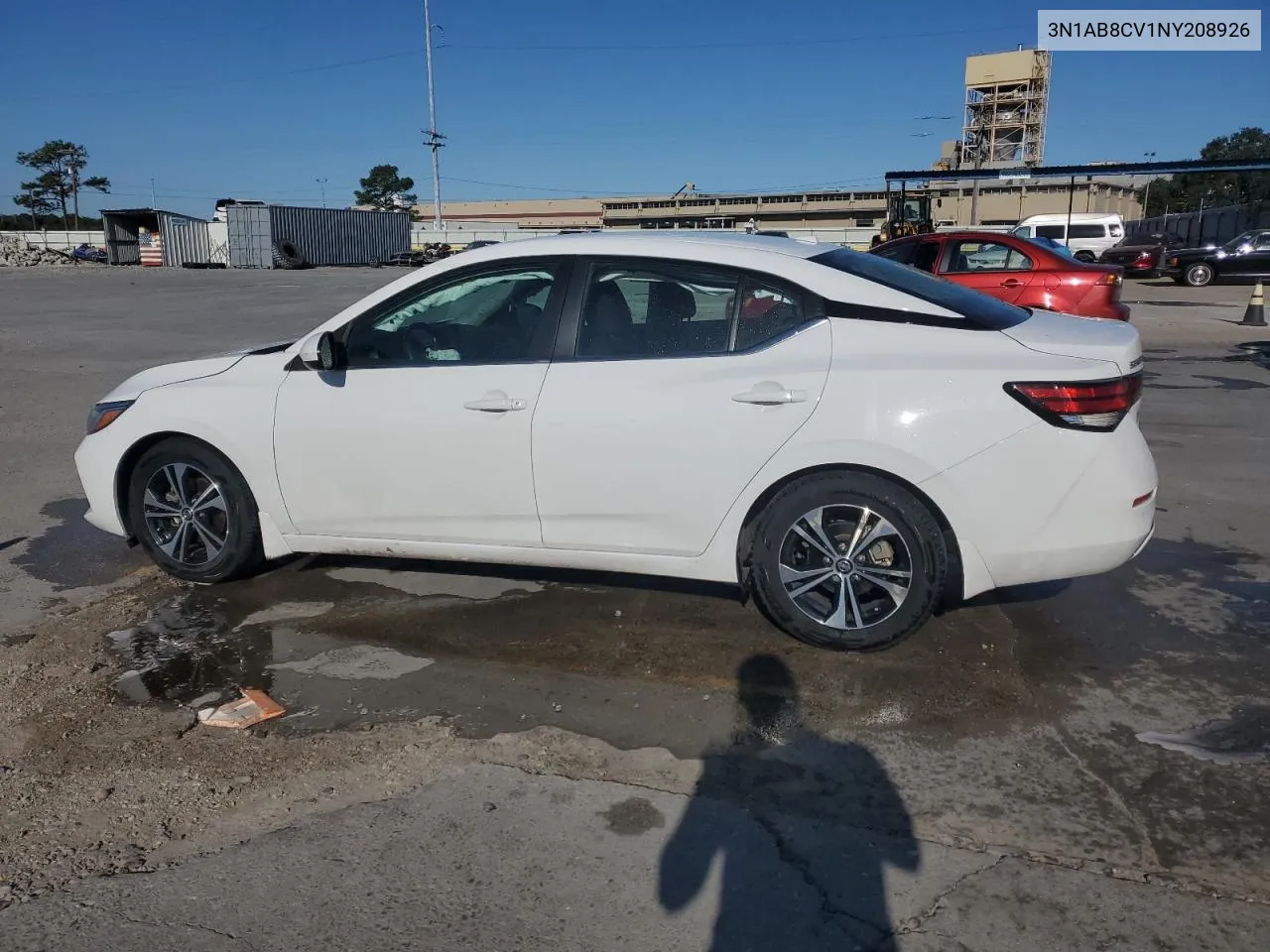 2022 Nissan Sentra Sv VIN: 3N1AB8CV1NY208926 Lot: 76140804