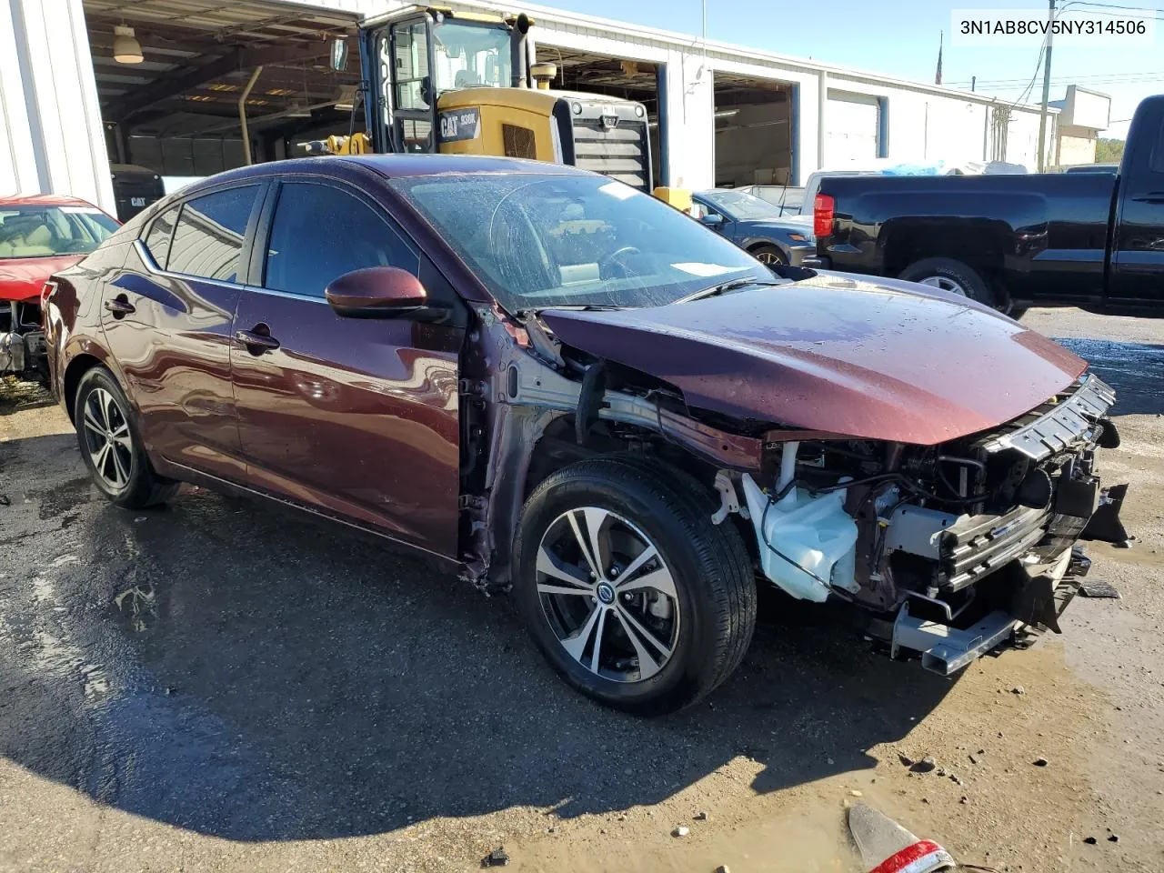 2022 Nissan Sentra Sv VIN: 3N1AB8CV5NY314506 Lot: 76335234