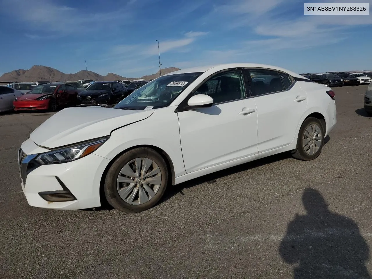 2022 Nissan Sentra S VIN: 3N1AB8BV1NY288326 Lot: 76569314