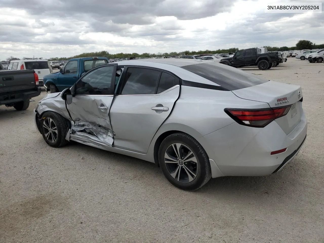 2022 Nissan Sentra Sv VIN: 3N1AB8CV3NY205204 Lot: 76755244